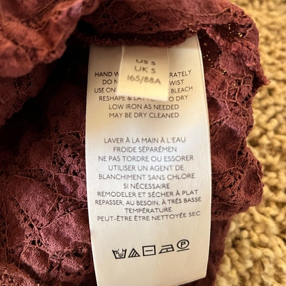 Free People brown lace top - Picture 7 of 8